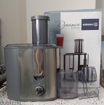 عصارة KORKMAZ Dynamica A409 800W زيرو بالكرتونة – لم تُستخدم نهائيًا