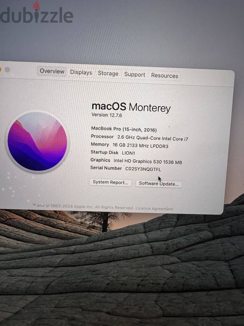 MacBook Pro 2016 ( 15 inch ) 3