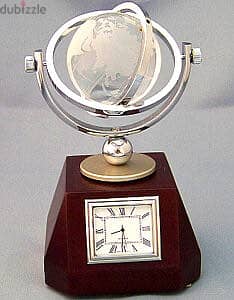 Global clock + desk name plate