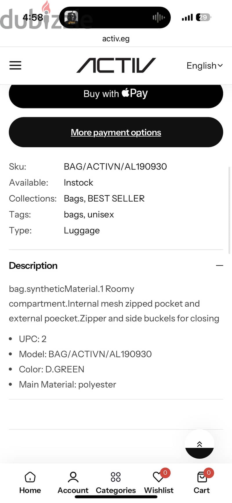 Hiking backpack - new 2