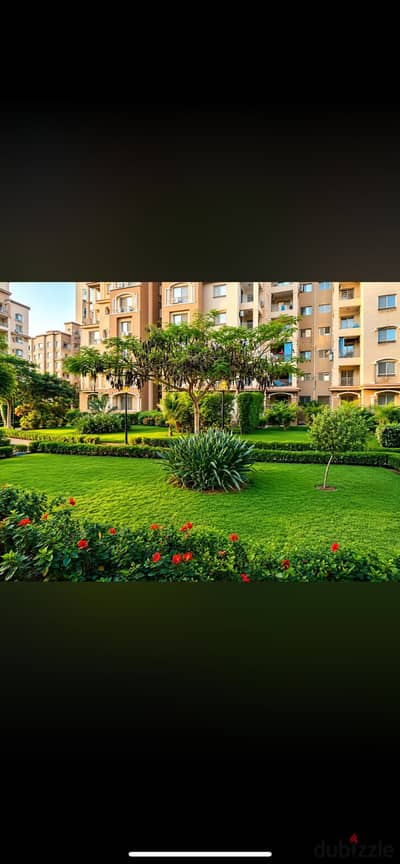 Apartment 107 meters b2 wide garden view rent in Madinaty