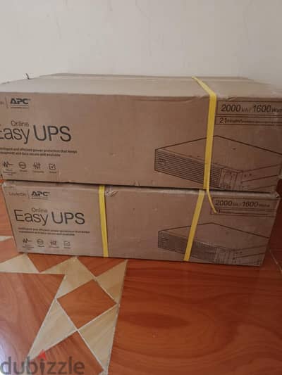 للبيع لقطة: عدد 2 جهاز APC Online UPS 2000VA / 1600W زيرو لم يفتح