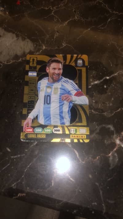messi rare gold card