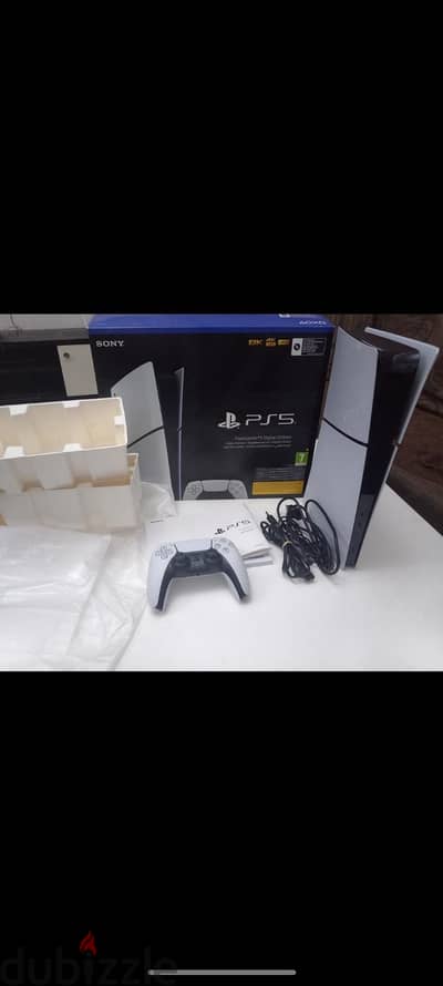 للبيع ps5 slim digital زيرو بالالعاب وبلس