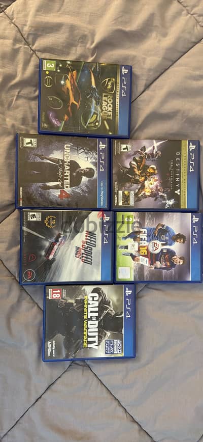Uncharted / Fifa / Need for Speed/ Call of duty / Rocket League