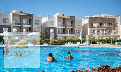 Sea-front chalet by Al Ahly Sabbour, ready, fully finished with ACs, in Ras El Hekma. Installments over 10 years.