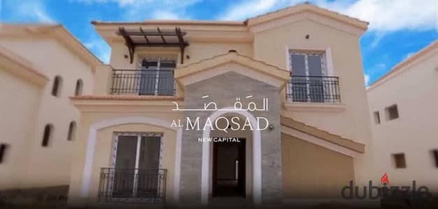 توين هاوس (تاون هاوس) في كمبوند المقصد، العاصمة الإدارية الجديدة،