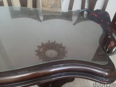 سفرة و٦ كراسى زان للبيع