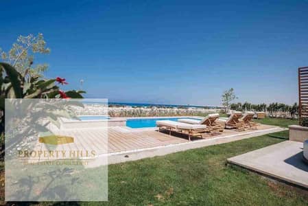 First row lagoon Chalet Ready for Viewing in Bayt El Bahar, Just 5 Minutes from Almaza Bay | Lagoon View | 173 m²  Details:  Unit Type: Chalet  Built-up Area: 173 m²  Stunning lagoon view  Ready for immediate viewing   Location: Bayt El Bahar – North Coas