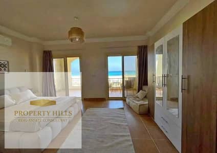 Fully finished chalet with ACs and kitchen in Azha Ras El Hekma, stunning sea view, early delivery, flexible long - term installments , prime location