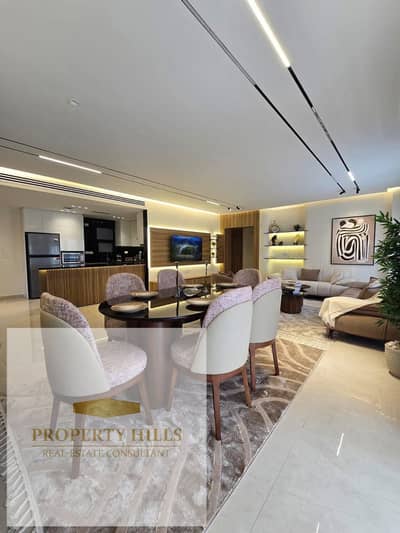 A fantastic, fully finished apartment with no down payment in Al Burouj Compound, offering all services and amenities