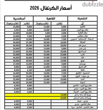 إيجار كيا كرنفال ٩ ركاب للسفر لجميع المحافظات ومتاح شهر بدون سائق