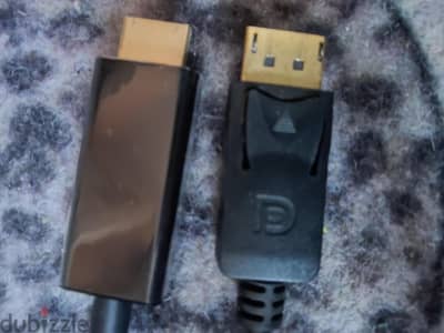 سلك شاشة من display port  الي hdmi نقل صورة بدون صوت