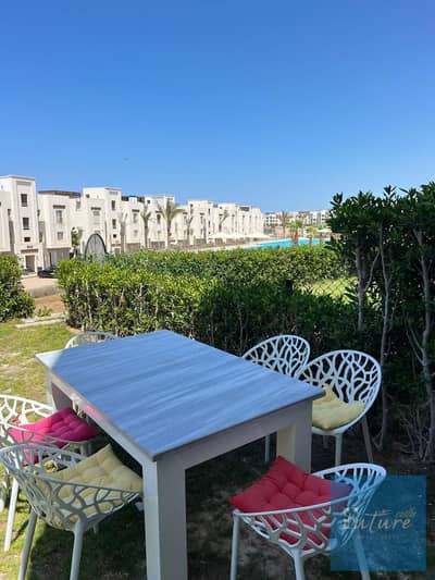 For Sale – Chalet in Amwaj Ground Floor with Garden • 2 Bedrooms • 2 Bathrooms • Direct Swimming Pool View