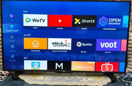 تليفزيون Jac 43 بوصة كسر زيرو بحالة ممتازة Full HD smart
