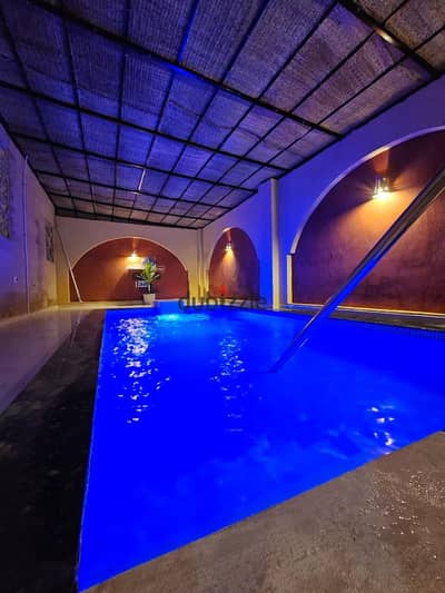 Villa for daily rent in Hurghada, modern with a private enclosed swimming pool and complete privacy