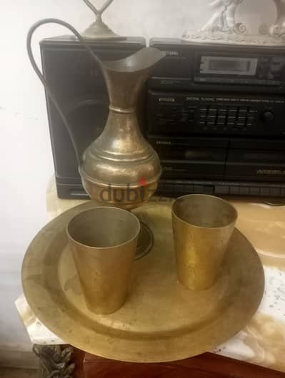 صينيه نحاس وكراف و2 كوب 01155228757