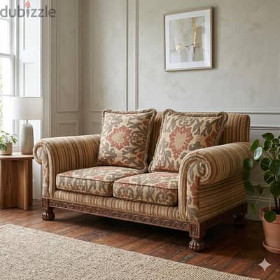 Classic Comfort Sofa in Excellent Condition,كنبة جميلة ومريحة ،دمياط