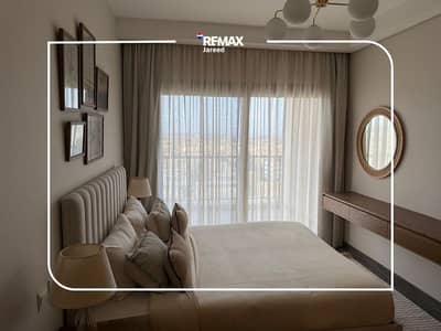 شقة مفروشة للايجار باجمل اطلالة على الحديقة Garden View ف ابراج زيد الشيخ زايد سعر مميز