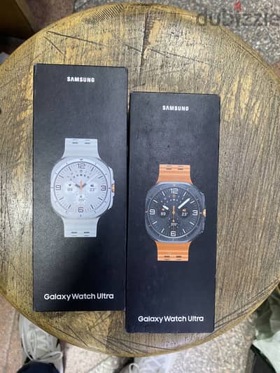 Galaxy Watch Ultra Orange Silver جديدة