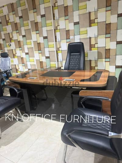 مكتب خشب اكيريلك  مستورد عالي الجودة من شركة  KN office furniture