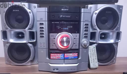 كاسيت Sony Hi-Fi أصلي موديل MHC-RG290 مع السماعات الأصلية.