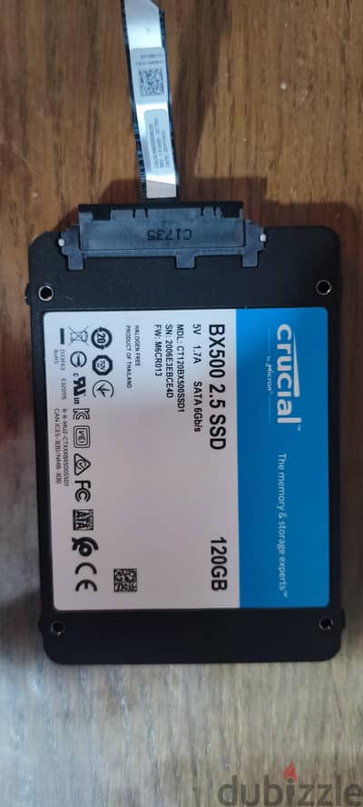 Crucuial Bx500 120GB SSD SATA