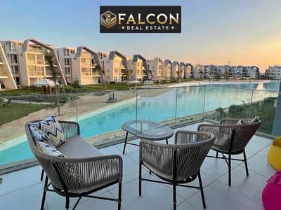 شاليه لقطه باميز فيو في فوكا باي خطوات للبحر  SERVICE APARTMENT بالتقسيط علي 9 سنين