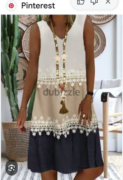Floryday free size large - فستان قطن مستورد جديد بدون تيكت