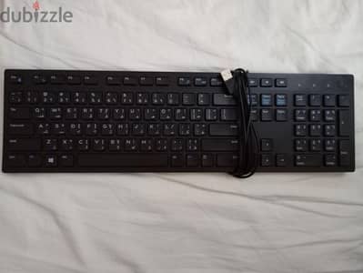 Dell Keyboard Full Size USB Arabic/English - Black