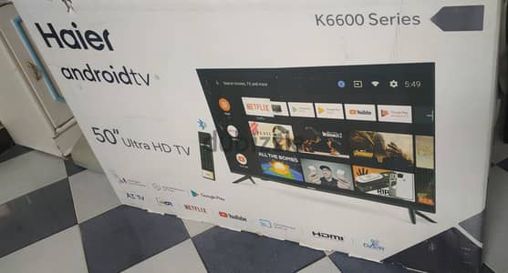 شاشه هاير 50 بوصه اندرويد الترا Hd كسر كسر كسر زيرو