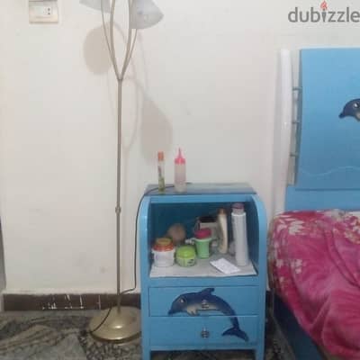 غرفه اطفال للبيع سريرين ودولاب جرار 3درف وكمود في الزقازيق حي مبارك 01