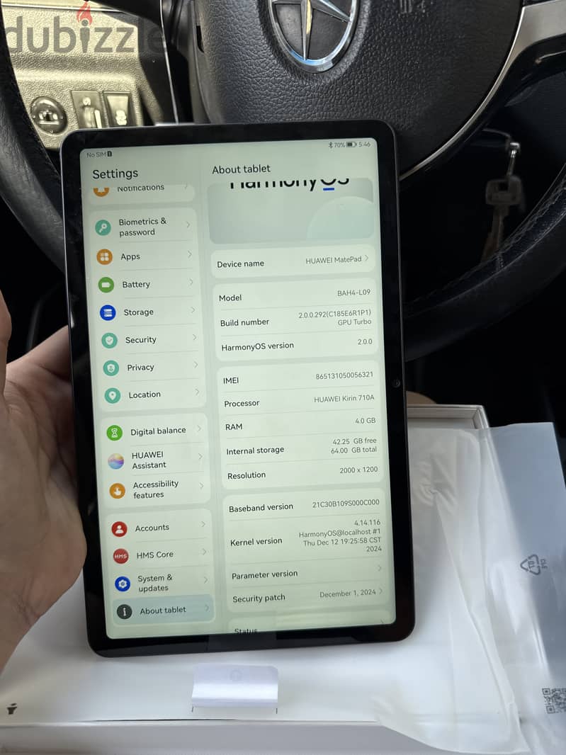 Huawei mate pad 10.4 SIM card 2