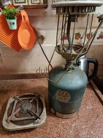 موقد غاز متنقل بانبوبه غاز و راس للانارة