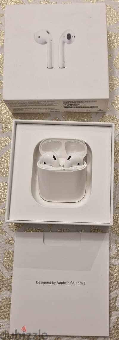Original Apple AirPods (2nd Generation) part number MV7N2ZA/A