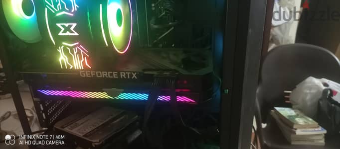 RTX 3070 rog strix بحالة الجديد افضل نسخة لكارت شاشة 3070