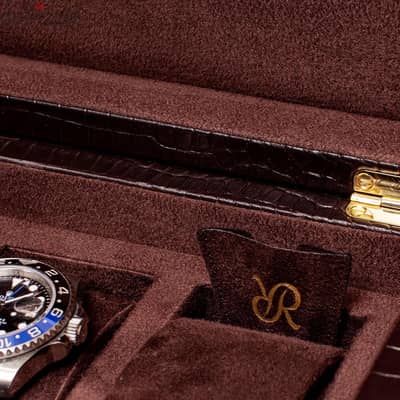 RAPPORT LONDON BROMPTON FIVE WATCH BOX - BROWN