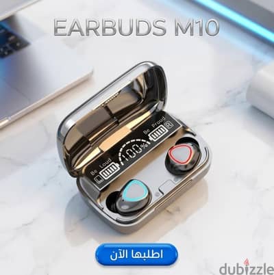 سماعة M10 TWS الأصلية - شاشة ديجيتال 30 ساعة