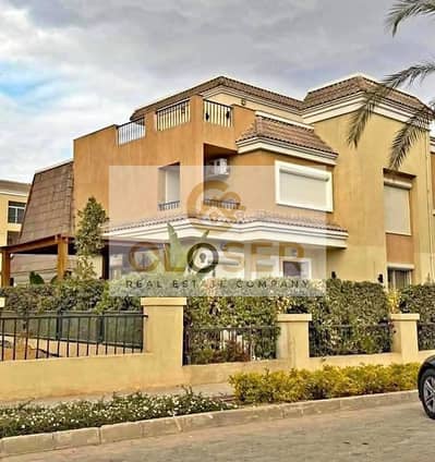 بأقل مقدم تقدر تمتلك S Villa كورنر بخصم 50% قسط ع 12سنه بكمبوند سرايSarai ع طريق السويس