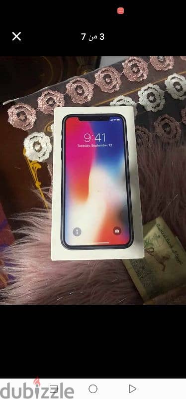 ايفون x64جيجا مغير بطاريه نضيفه وباغه معاه كرتونه وشاحن