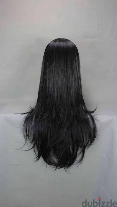 باروكة شعر اسود جديده بعلبتها
