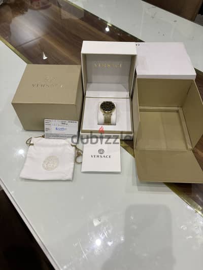 Versace v-essential gold watch Swiss made