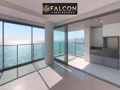 شقة خالية باطلالة مباشرة للبحر 360درجة ف اول ابراج ايقونيه ع البحر المونت جلالة العين السخنة مجهزة بالكامل fully finished الجلالة تاور -العلمين