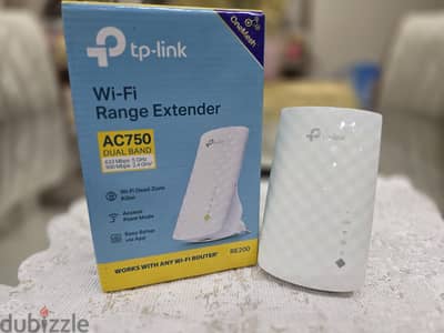 للبيع TP-Link RE200 AC750 كسر زيرو استعمال ٥ شهور