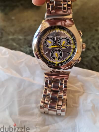 swatch Swiss irony original size 48 made USA water resistant stainless