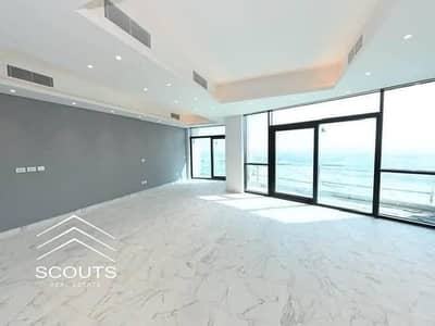 Corner apartment in New Alamein, fully finished, with a direct sea view and Alamein Towers, next to Borg El Arab Airport, Mazarine Boulevard.