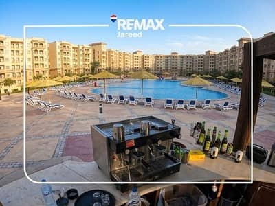 ستوديو مفروش للايجار ف اكوا فيو الساحل الشمالي قريب من البحر بسعر لقطة