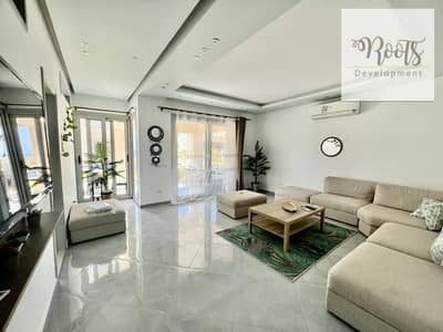 للايجار اليومي شاليه بحديقة مفروشة بالتكيفات فى هاسيندا وايت - الساحل الشمالي For Daily Rent Chalet,furnished with AC/S,in Hacienda White-North Coast