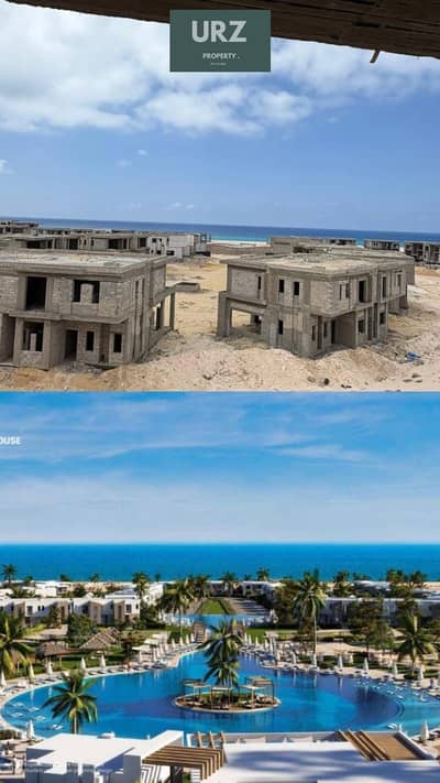 Fully sea-view townhouse just 300m from the beach in Ras El Hekma North Coast Fully finished with ACs and kitchen flexible installments and a huge