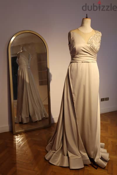 Evening Beige Dress